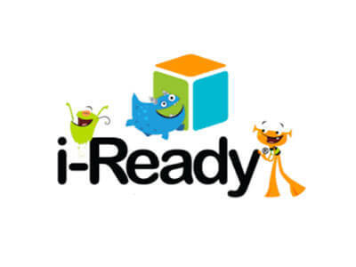i-ready icon box with friendly characters