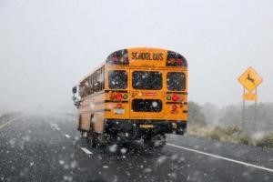 Bus in Snow