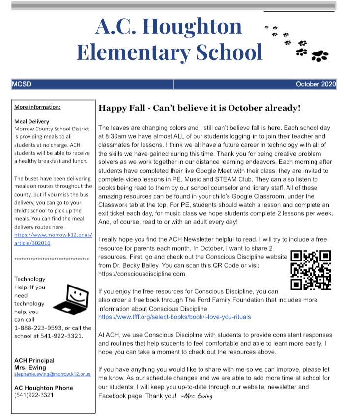 October Newsletter