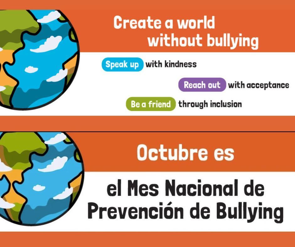 Graphic with for bullying prevention