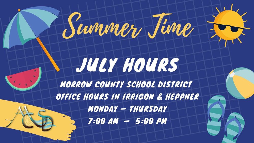 Summer District Office Hours