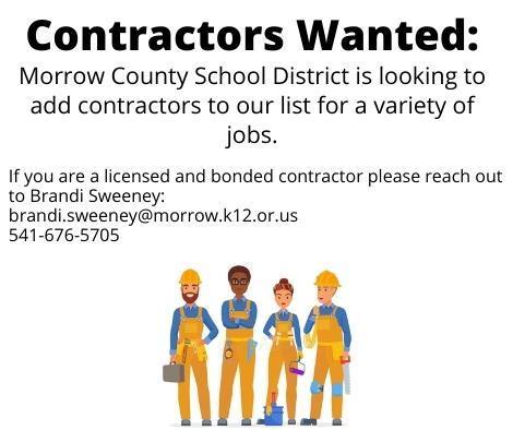 Contractors Wanted: English