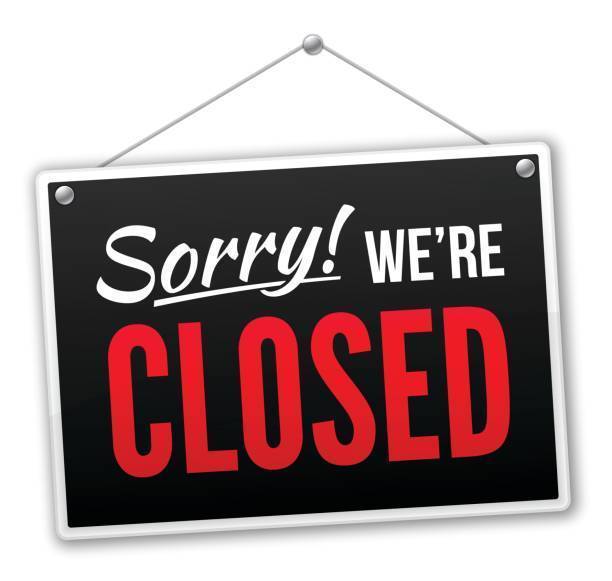 Sorry We're closed